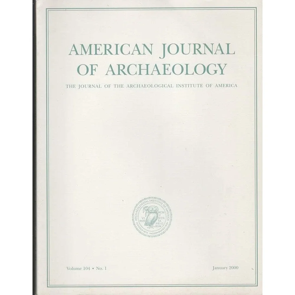American Journal of Archaeology Jan 2000 Roman Aqueducts Neolithic Statues Doric